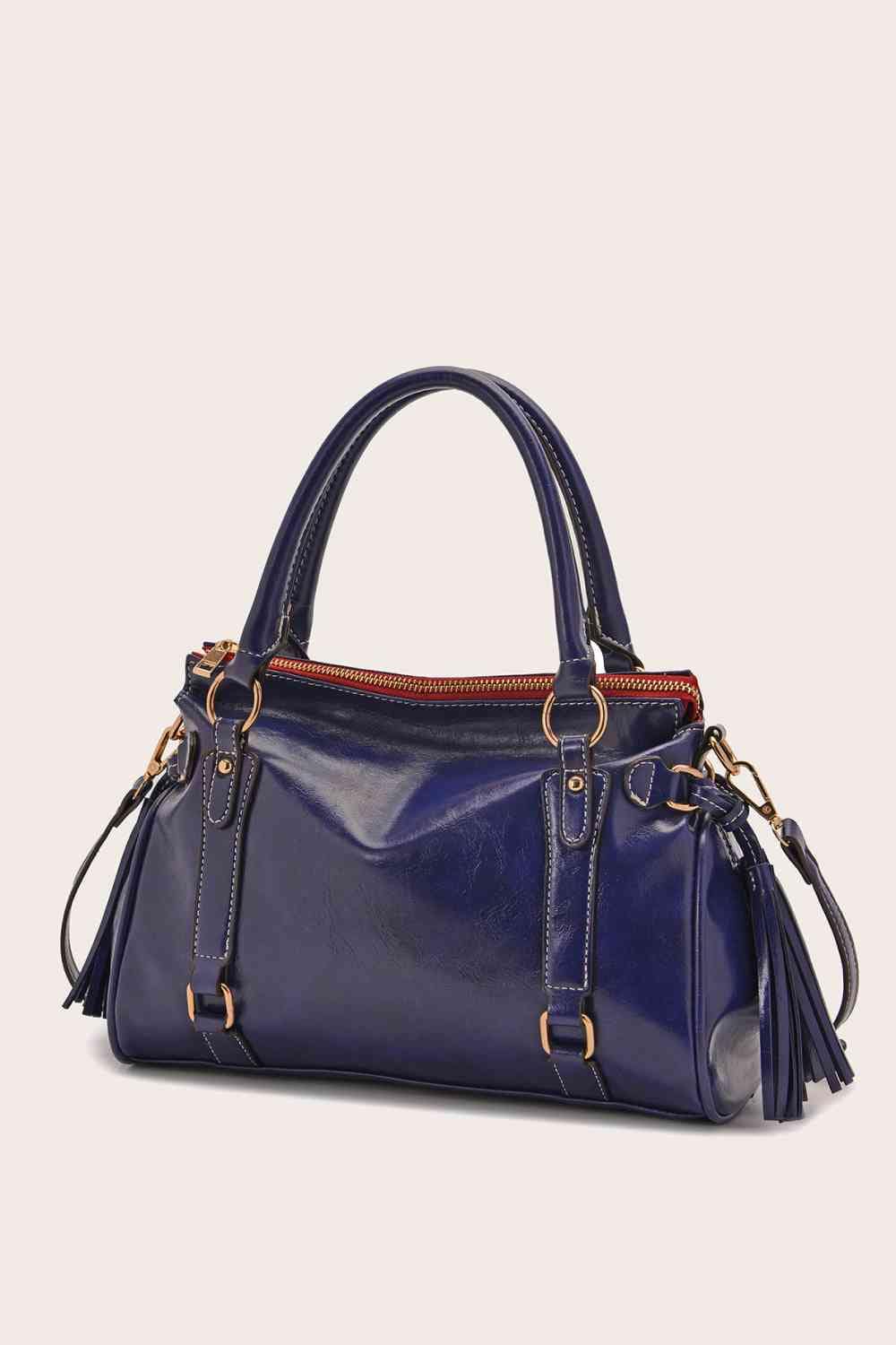 My Favorite Vegan Leather Handbag Navy / One Size