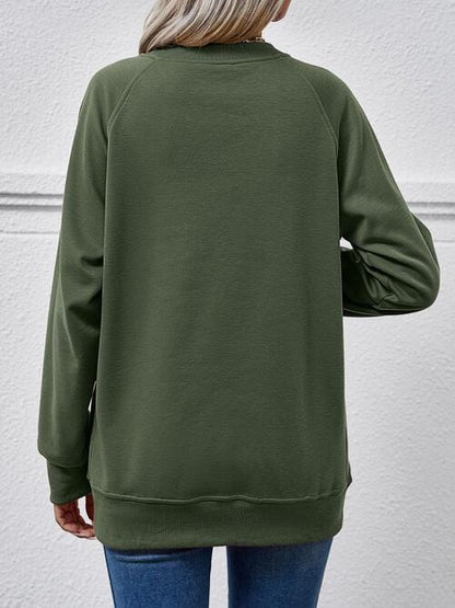 Classic Round Neck Long Sleeve Sweatshirt