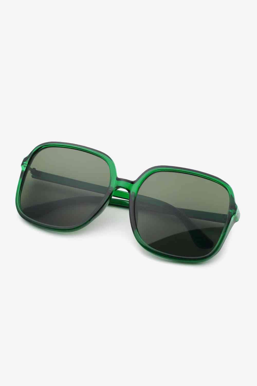 Polycarbonate Square Sunglasses Mid Green / One Size