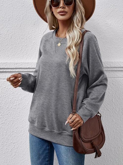 Classic Round Neck Long Sleeve Sweatshirt