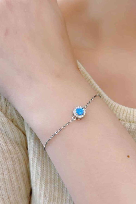 Love You Too Much Opal Bracelet Sky Blue / One Size