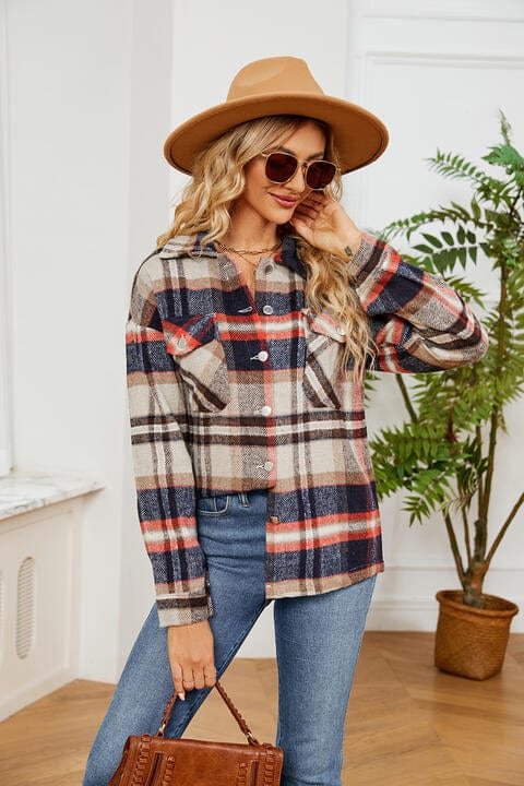 Collared Plaid Shacket