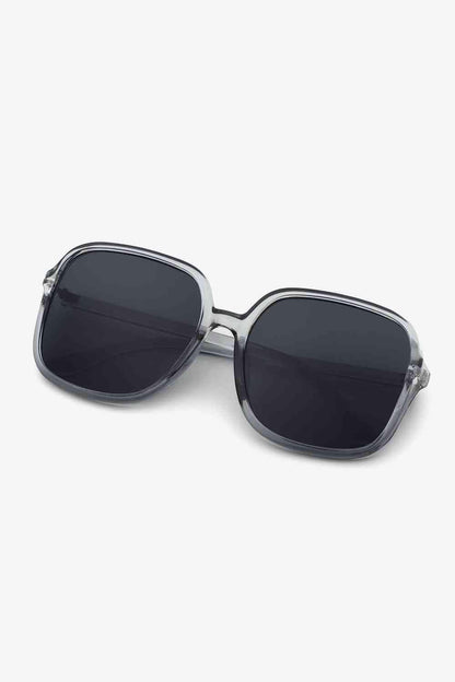 Polycarbonate Square Sunglasses Black / One Size