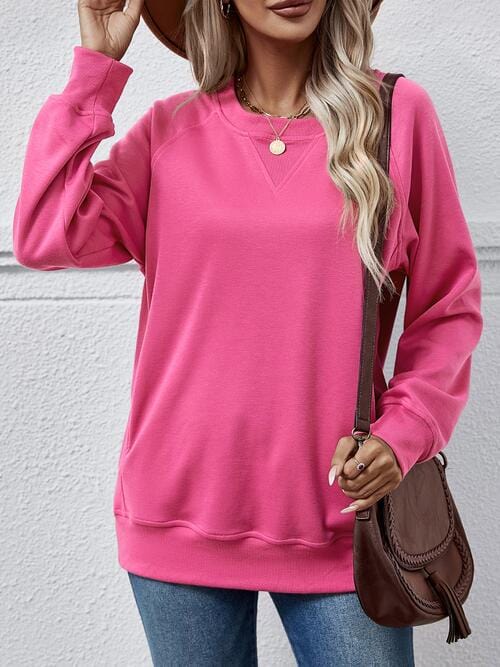 Classic Round Neck Long Sleeve Sweatshirt