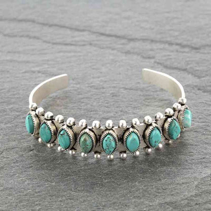 Turquoise Open Bracelet Style A / One Size