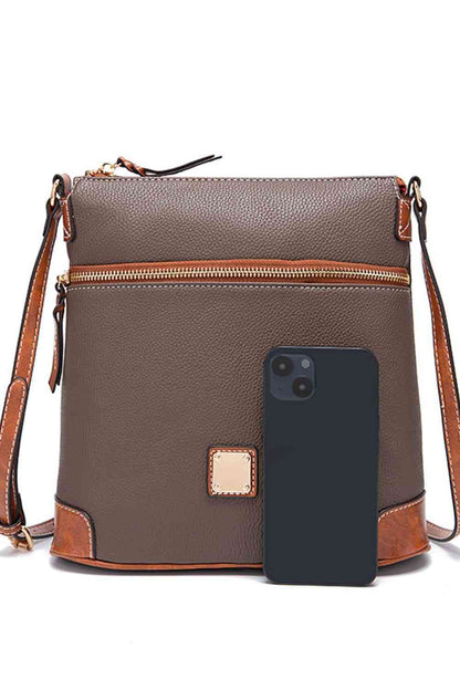 Square Vegan Leather Crossbody Bag