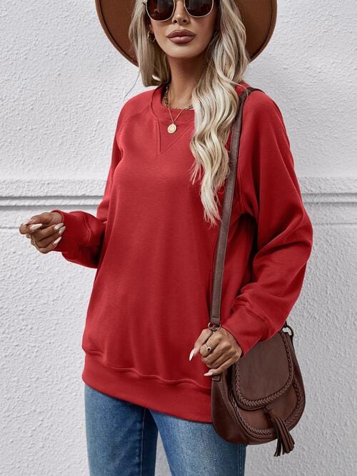 Classic Round Neck Long Sleeve Sweatshirt