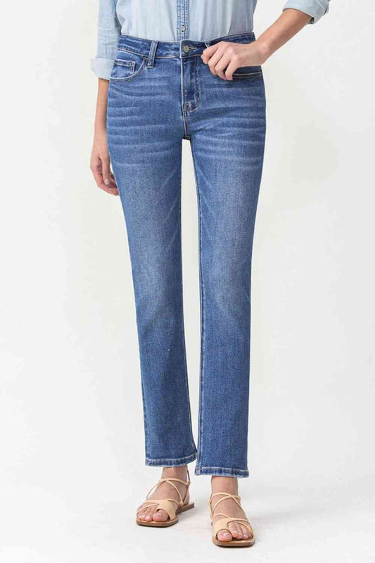 Lovervet Full Size Maggie Midrise Slim Ankle Straight Jeans Medium / 24
