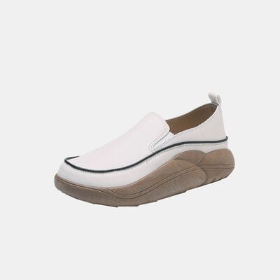 Chunky Slip On Shoes Ivory / 35