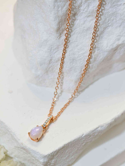 Moonstone Teardrop Pendant Necklace Moonstone / One Size