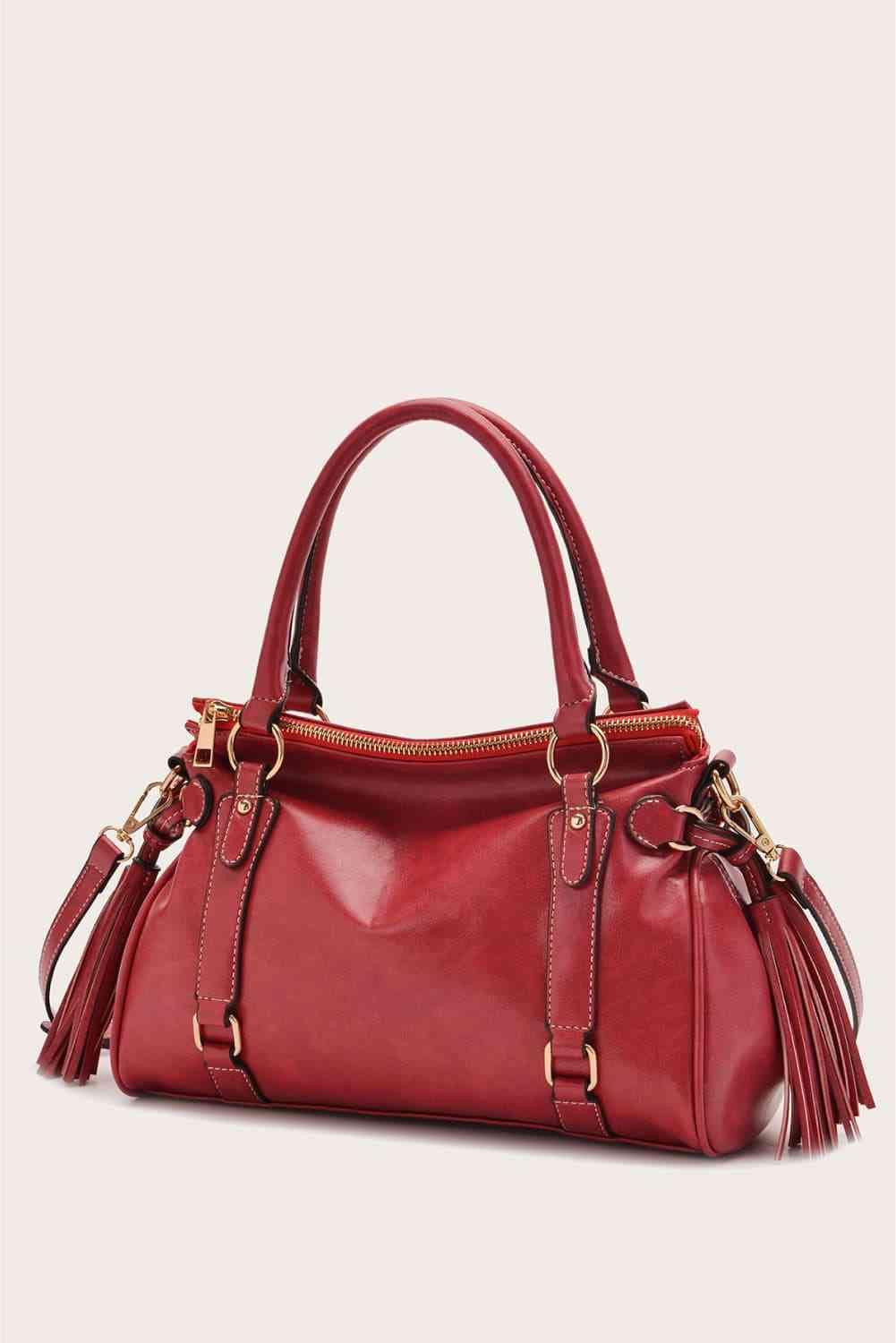 My Favorite Vegan Leather Handbag Red / One Size