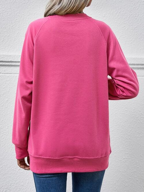 Classic Round Neck Long Sleeve Sweatshirt