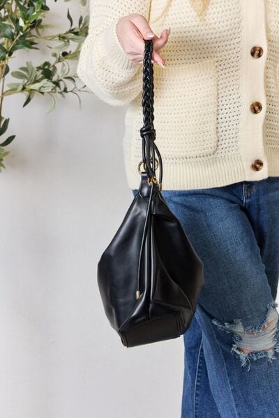 SHOMICO Braided Strap Shoulder Bag