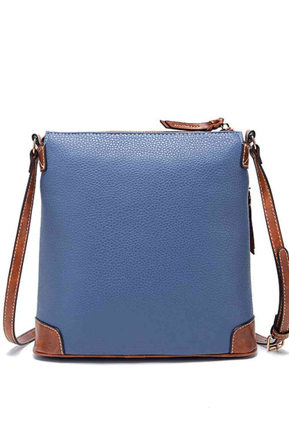 Square Vegan Leather Crossbody Bag