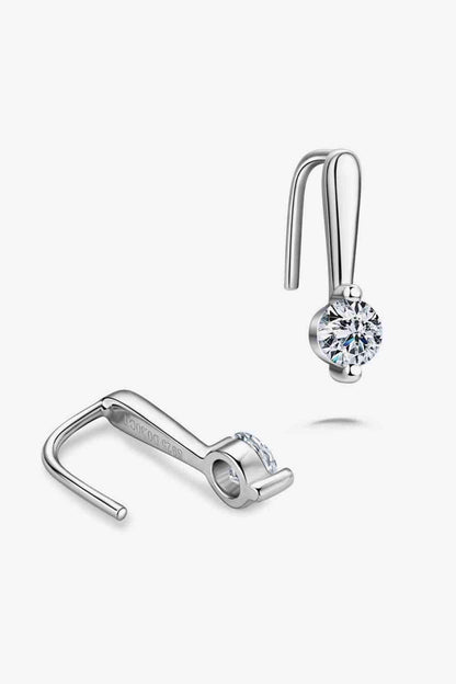 Drop Moissanite 925 Sterling Silver Earrings