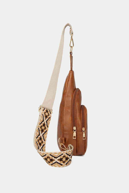 Faux Leather Sling Bag