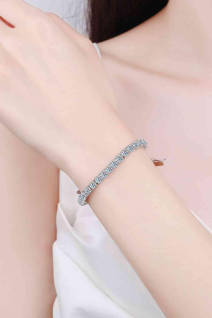 Moissanite Bracelet Silver / One Size