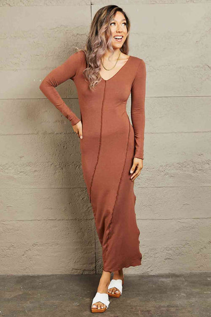 Culture Code For The Night Caramel Bodycon Dress