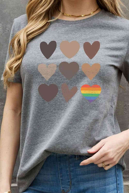 Simply Love Simply Love Full Size Heart Graphic Cotton Tee